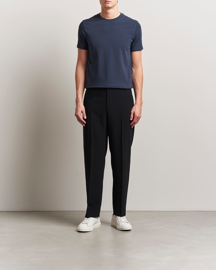 Herren | T-Shirts | Filippa K | Soft Lycra T-Shirt Dusk Blue