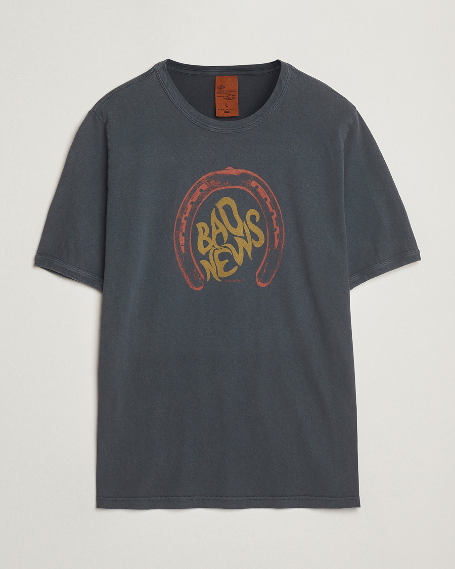 Herren | T-Shirts | Nudie Jeans | Ricky Bad News T-Shirt Antracite