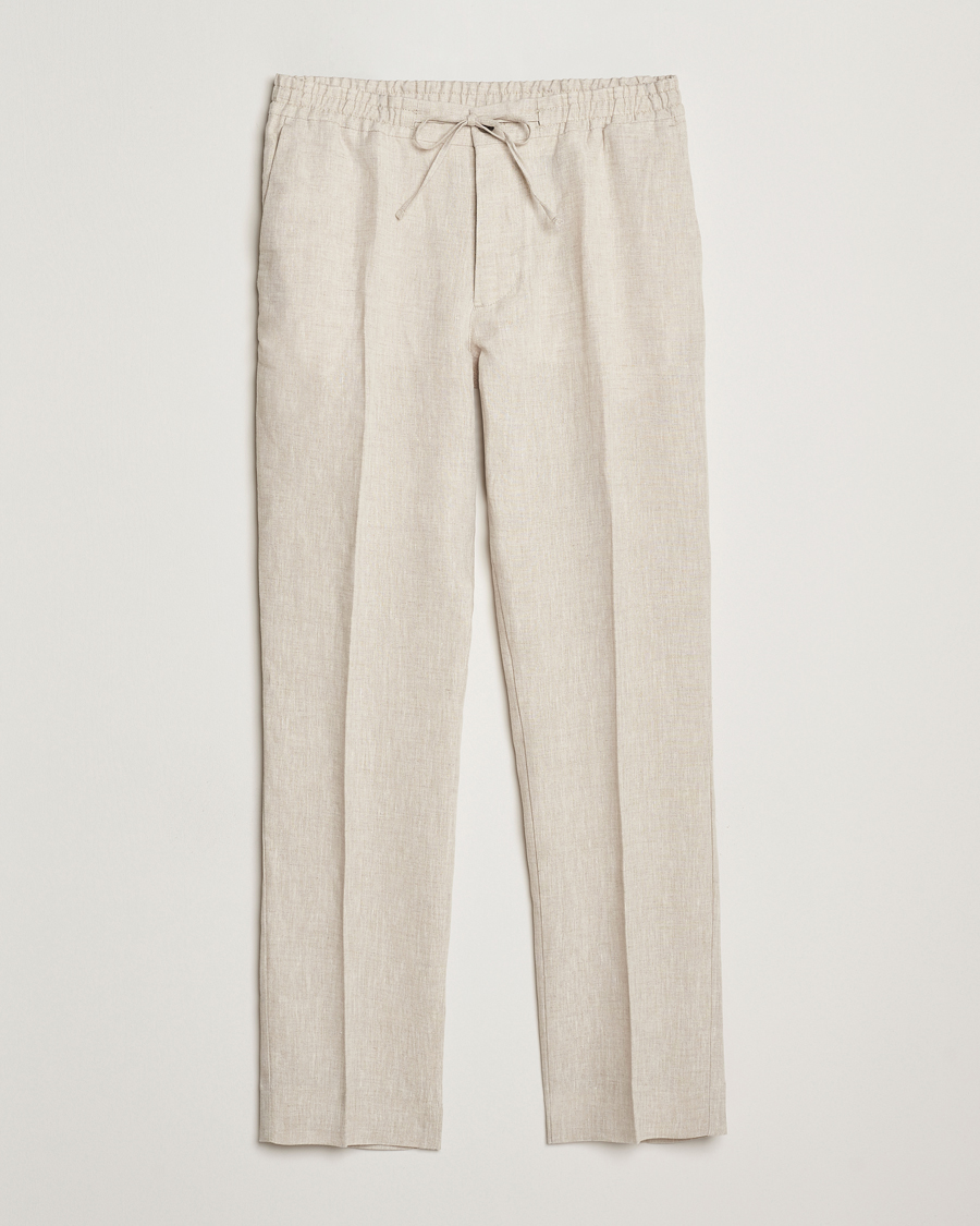 Herren | Hosen | J.Lindeberg | Soren Drape Linen Pants Moonbeam