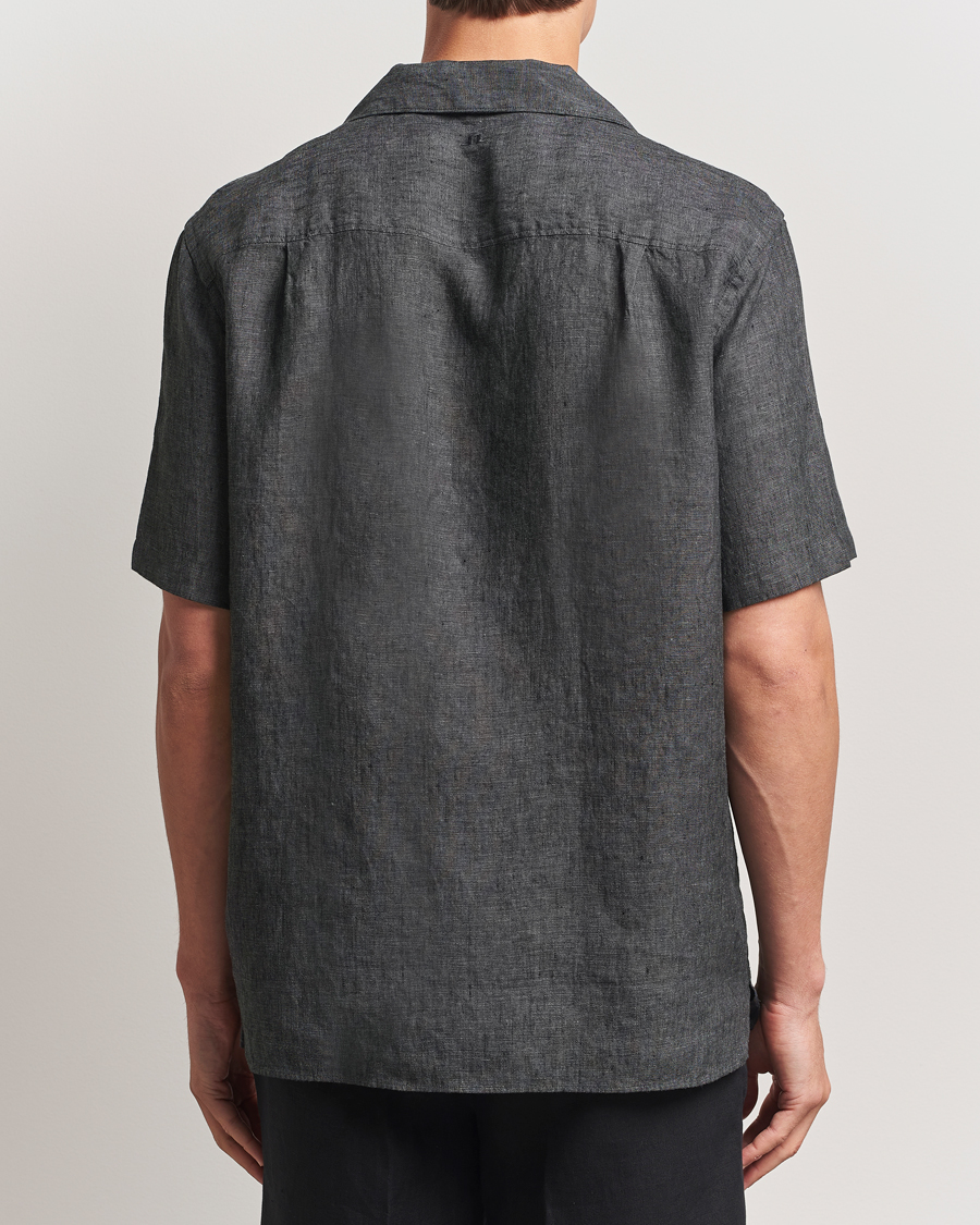 Herren | Hemden | J.Lindeberg | Elio Linen Melange Shirt Black