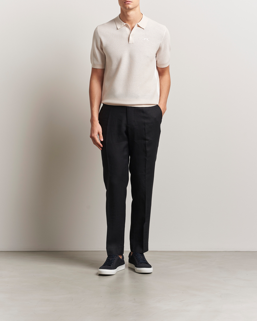 Herren | Poloshirts | J.Lindeberg | Reymond Structure Knit Polo Moonbeam