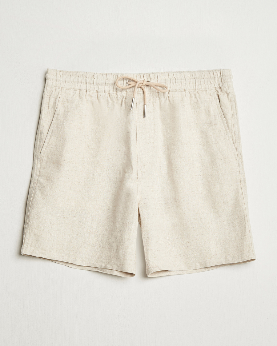 Herren | Shorts | NN07 | Gregor Linen Drawstring Shorts Oat