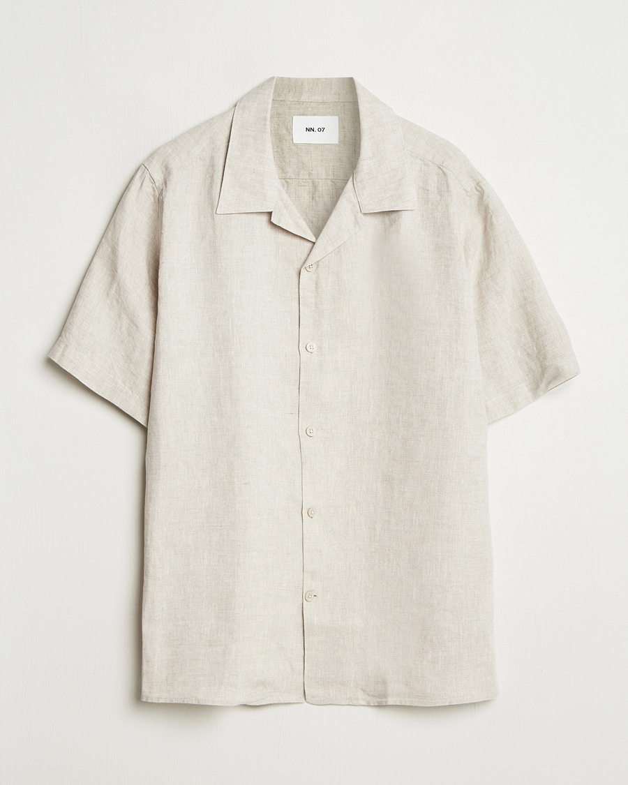 Herren | Hemden | NN07 | Julio Linen Resort Shirt Oat