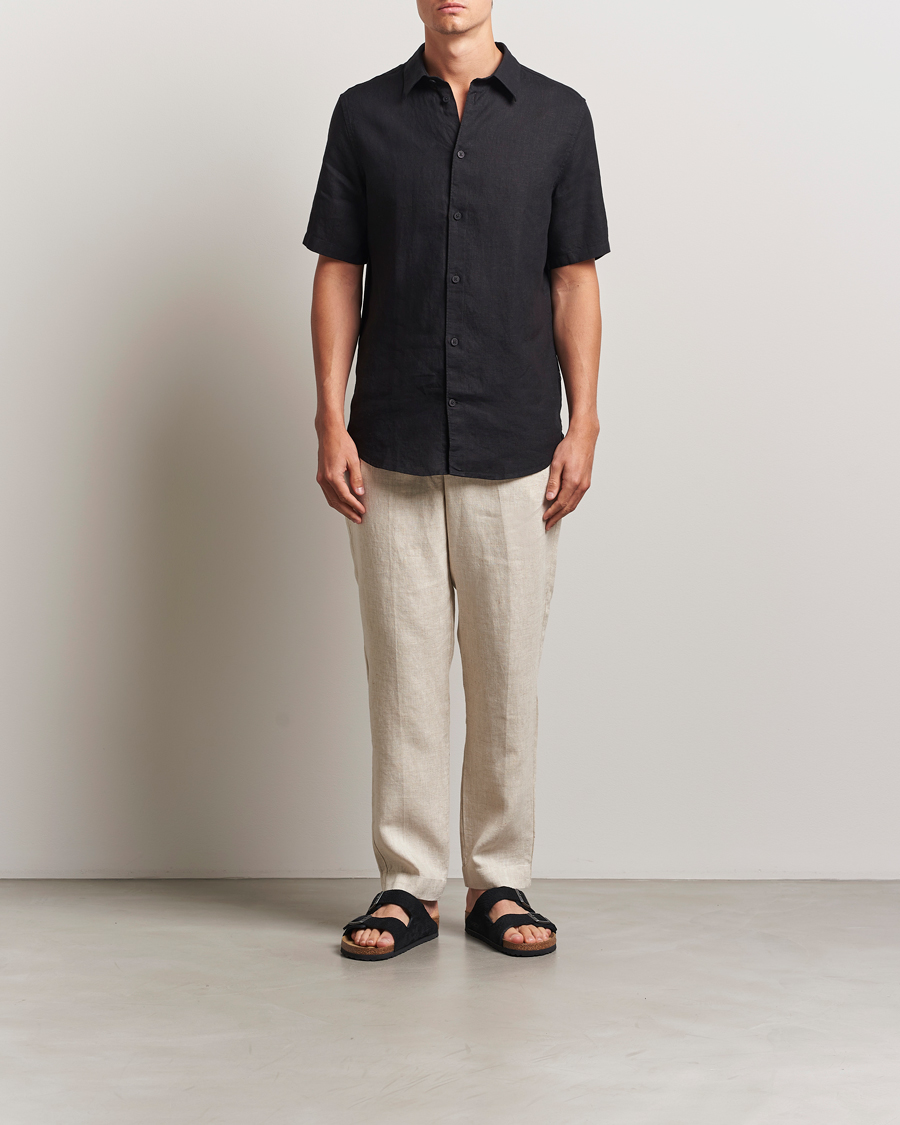 Herren | Hosen | NN07 | Billie Linen Drawstring Trousers Oat