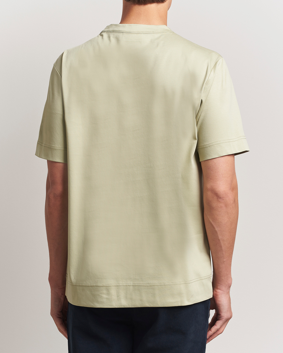 Herren | T-Shirts | NN07 | Pedro Embroidered Flower T-Shirt Sage Green