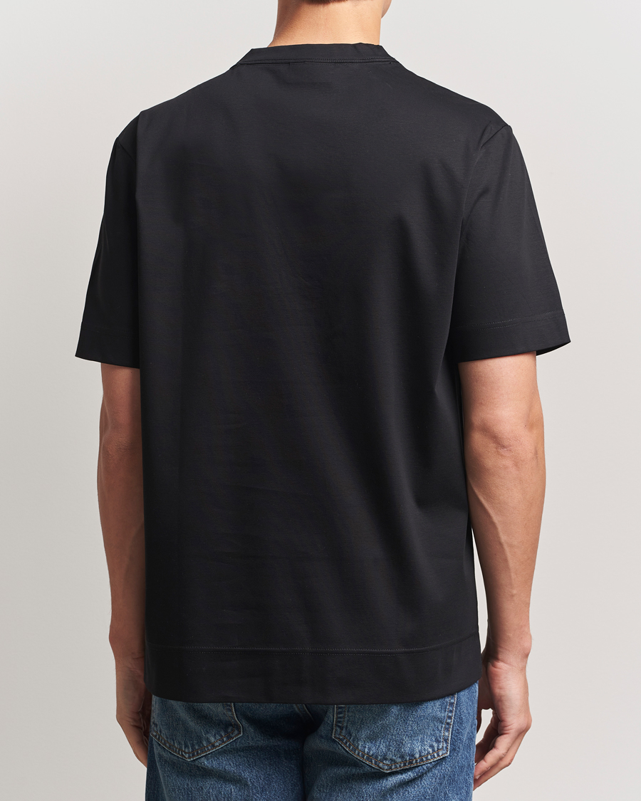 Herren | T-Shirts | NN07 | Pedro Embroidered Flower T-Shirt Black