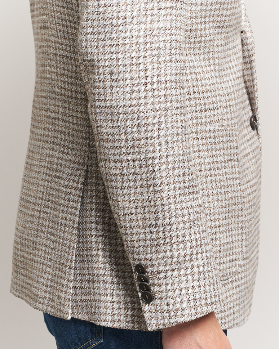 Herren | Sakkos | Tiger of Sweden | Justin Viscose/Linen Pepita Blazer Tehina