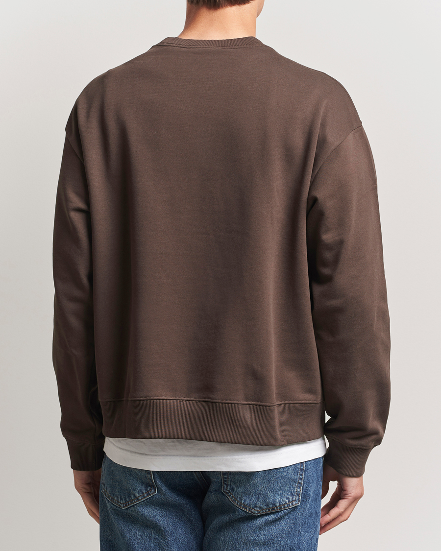 Herren | Pullover | NN07 | David Rope Logo Crew Neck Sweatshirt Coffee