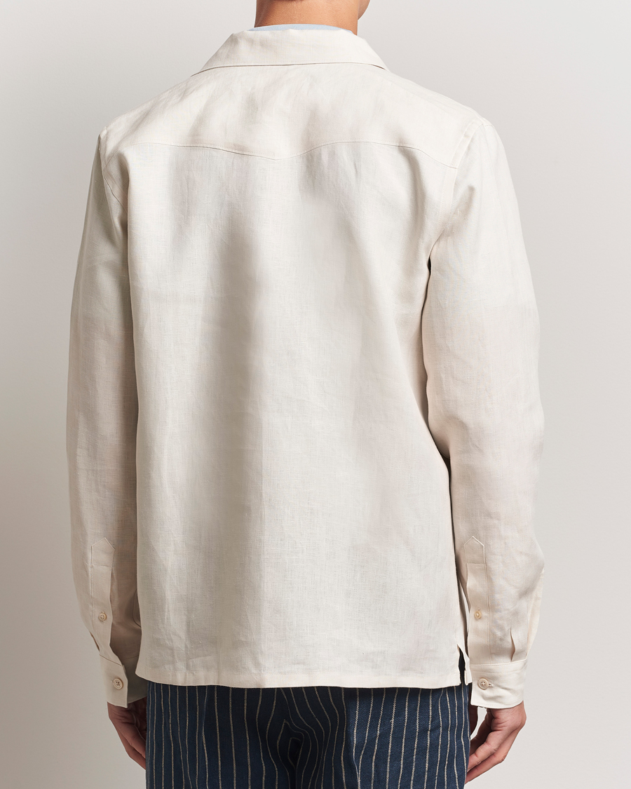Herren | Hemden | NN07 | Pax Linen Western Shirt Ivory