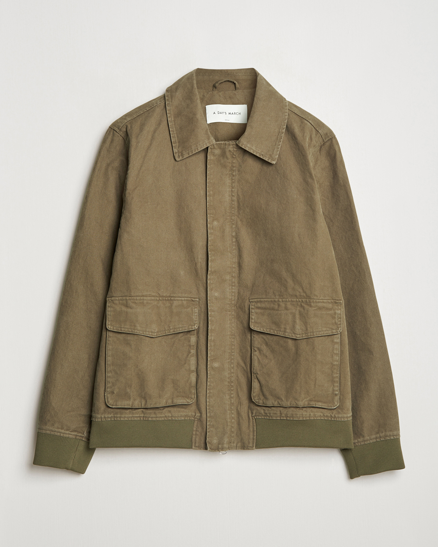Herren | Jacken | A Day's March | Bader Cotton Flight Jacket Olive