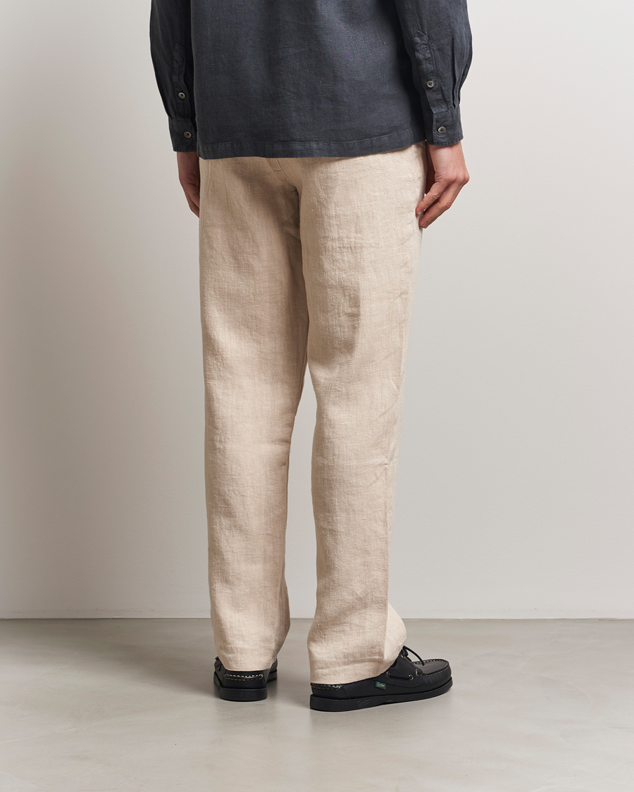 Herren | Hosen | A Day's March | Tamiat Drawstring Linen Trousers Oyster