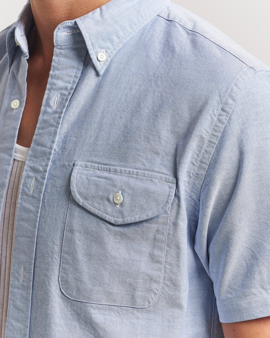 Herren | Hemden | BEAMS PLUS | Short Sleeve Oxford Shirt Light Blue