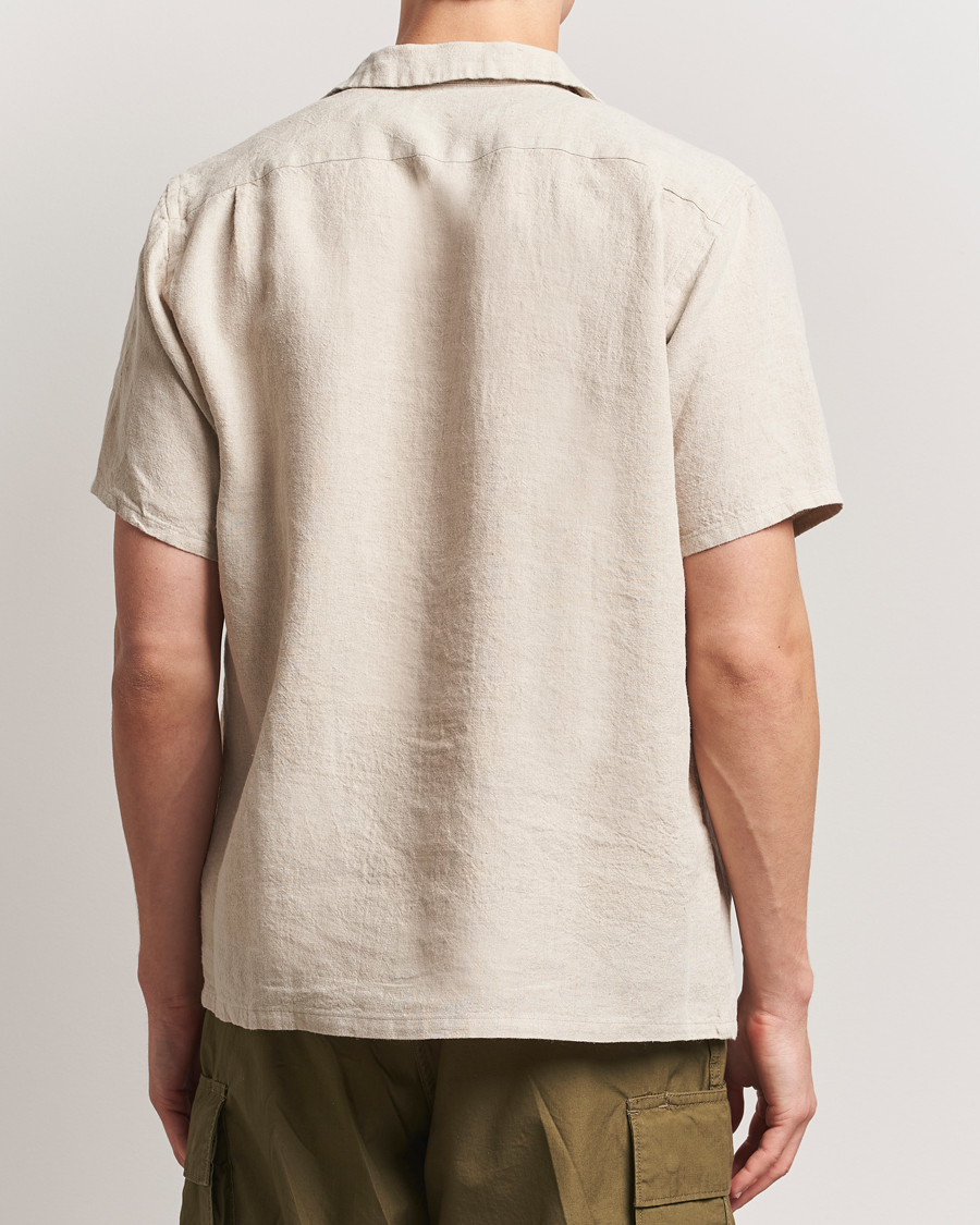 Herren | Hemden | BEAMS PLUS | Short Sleeve Linen Camp Shirt Beige