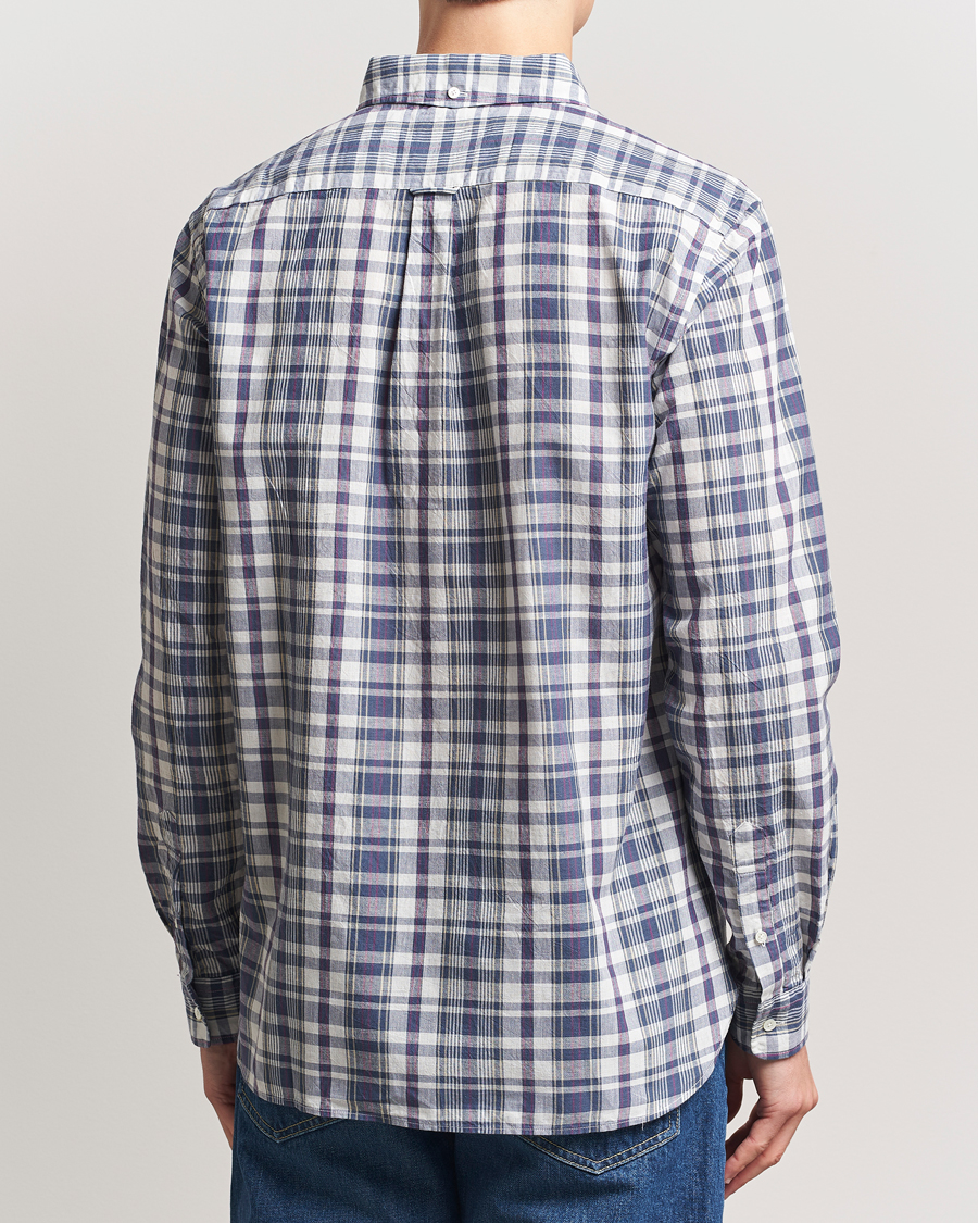Herren | Hemden | BEAMS PLUS | Madras Button Down Shirt White/Blue