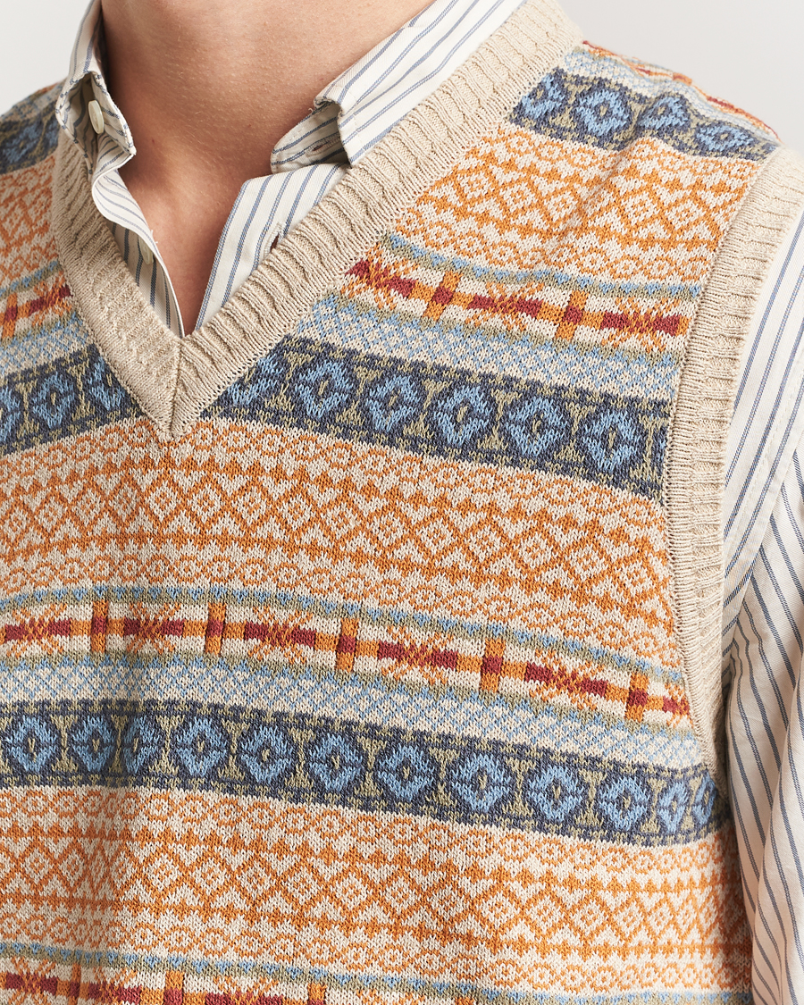 Herren | Pullover | BEAMS PLUS | Fairisle Vest Beige