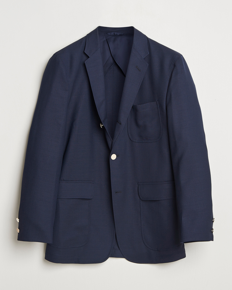 Herren | Sakkos | Kamakura Shirts | Unconstructed Ivy Blazer Navy