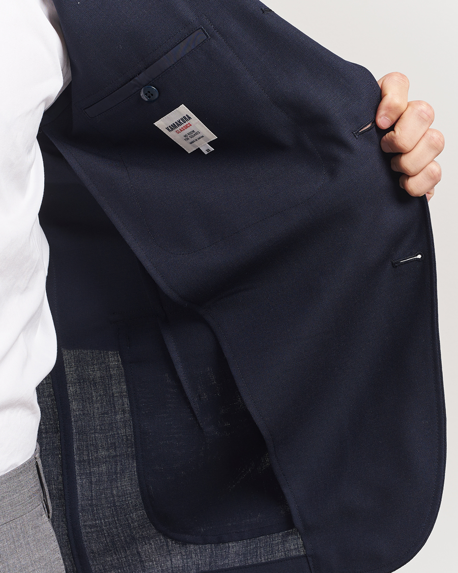 Herren | Sakkos | Kamakura Shirts | Unconstructed Ivy Blazer Navy