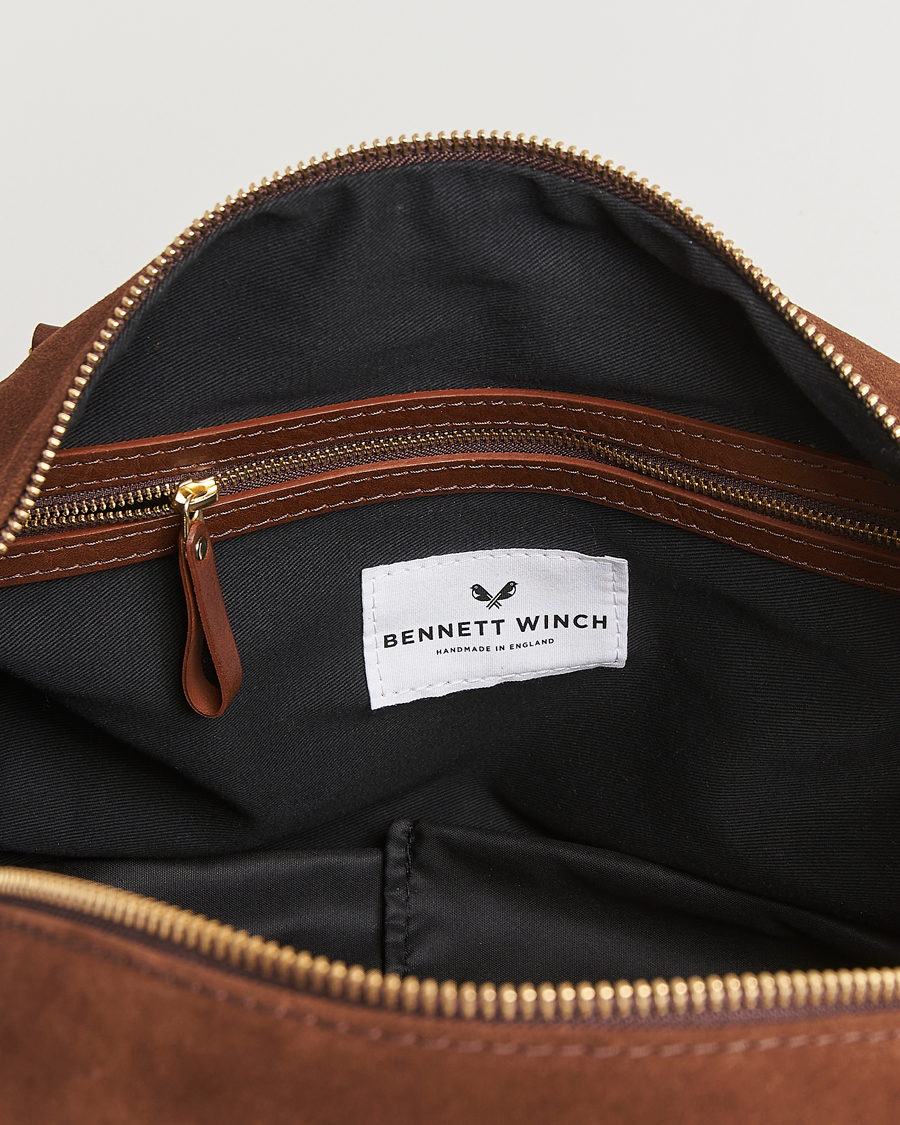 Herren | Taschen | Bennett Winch | Suede Weekender Brown
