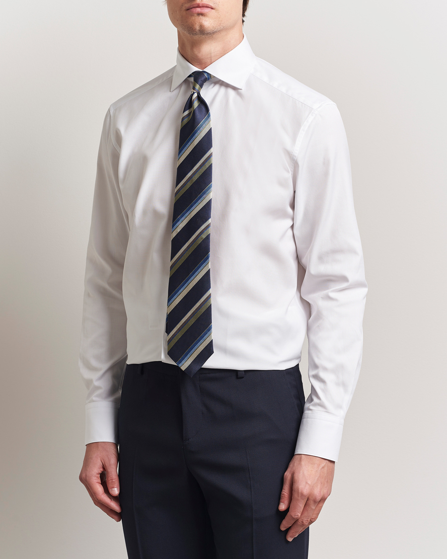Herren | Hemden | Stenströms | 1899 Cotton Royal Oxford Shirt White