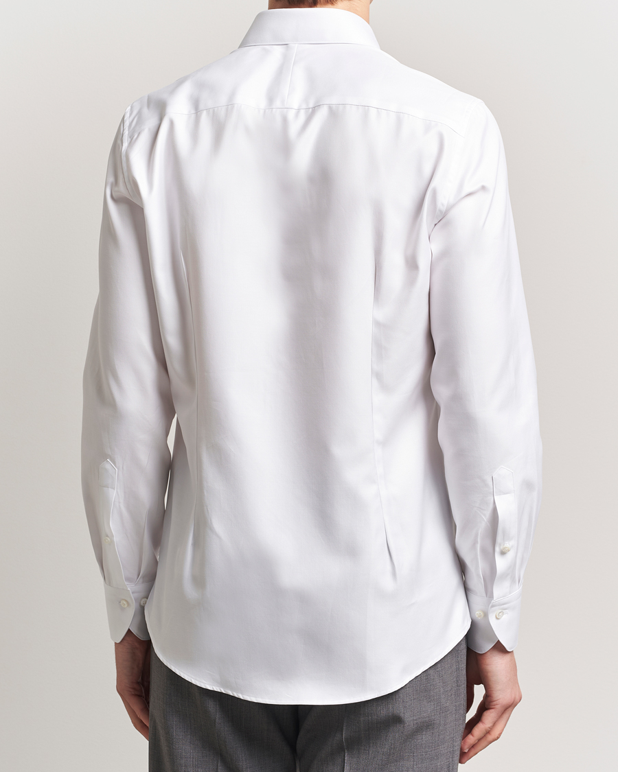 Herren | Hemden | Stenströms | 1899 Slim Cotton Twill Shirt White