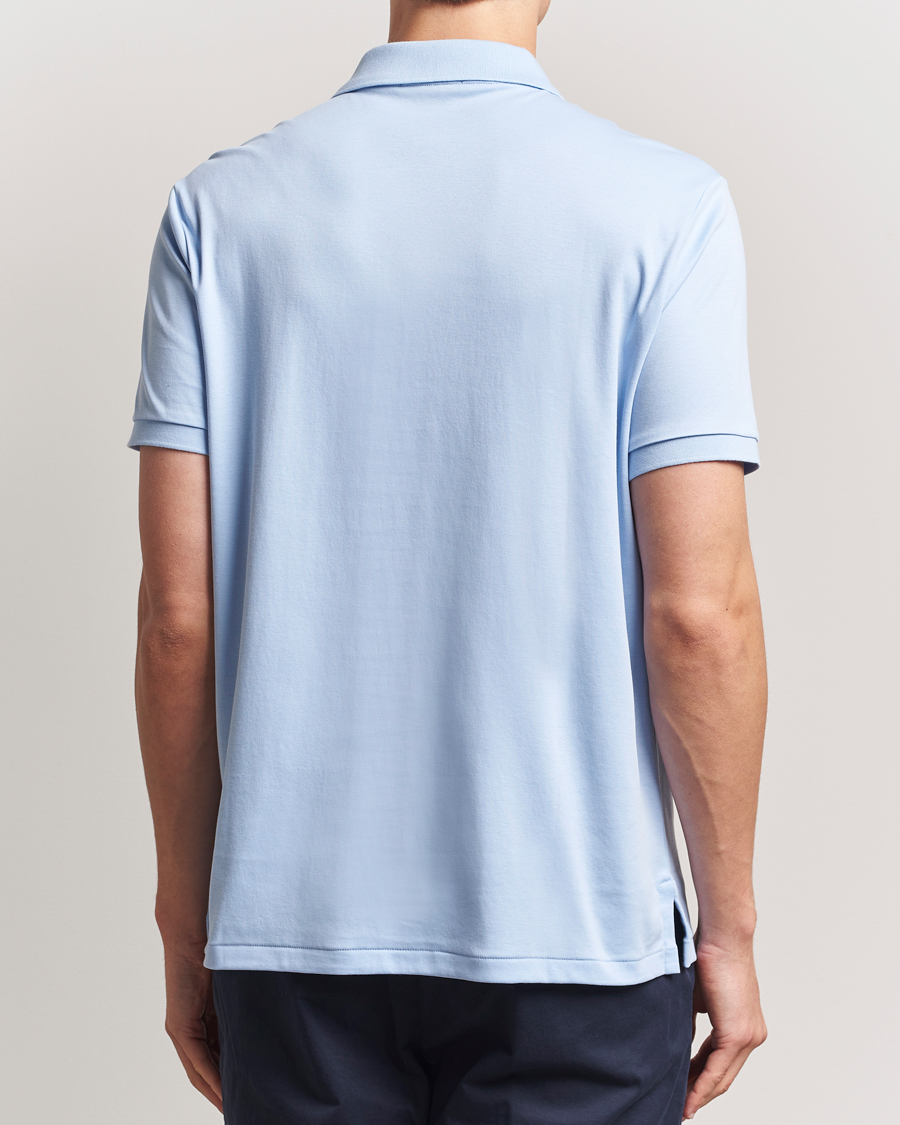 Herren | Poloshirts | Polo Ralph Lauren | Custom Slim Fit Cotton Polo Office Blue