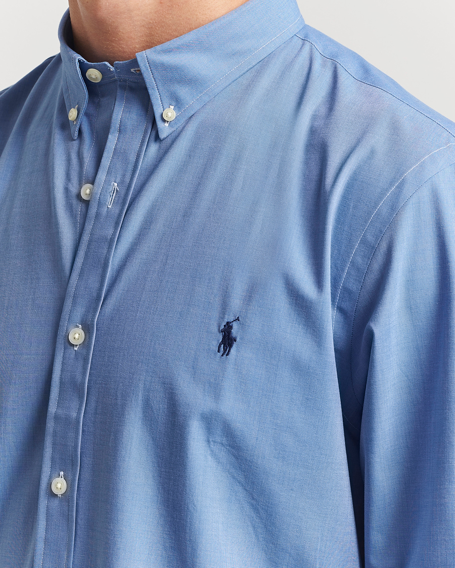 Herren | Hemden | Polo Ralph Lauren | Slim Fit Poplin Shirt Blue End on End