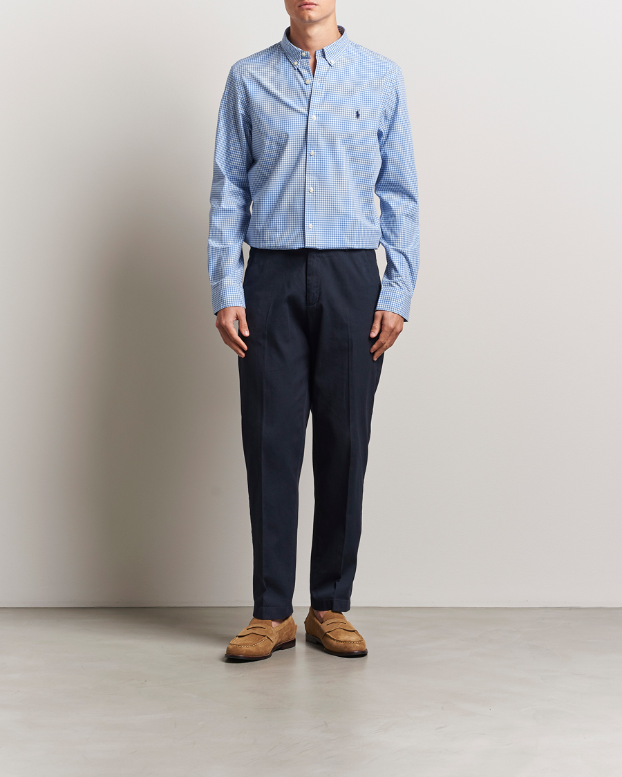 Herren | Hemden | Polo Ralph Lauren | Slim Fit Poplin Shirt Blue/Check