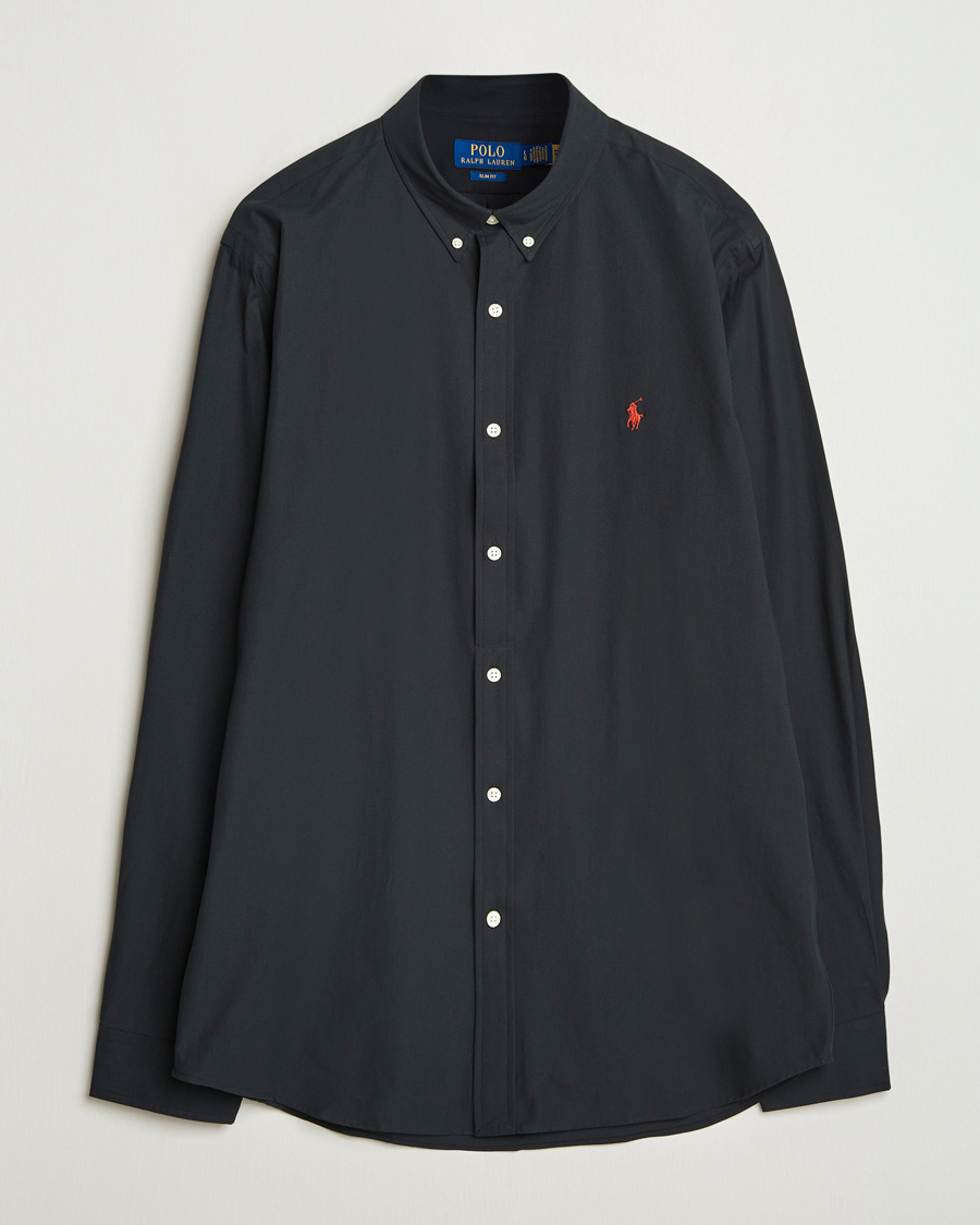 Herren | Hemden | Polo Ralph Lauren | Slim Fit Poplin Shirt Polo Black