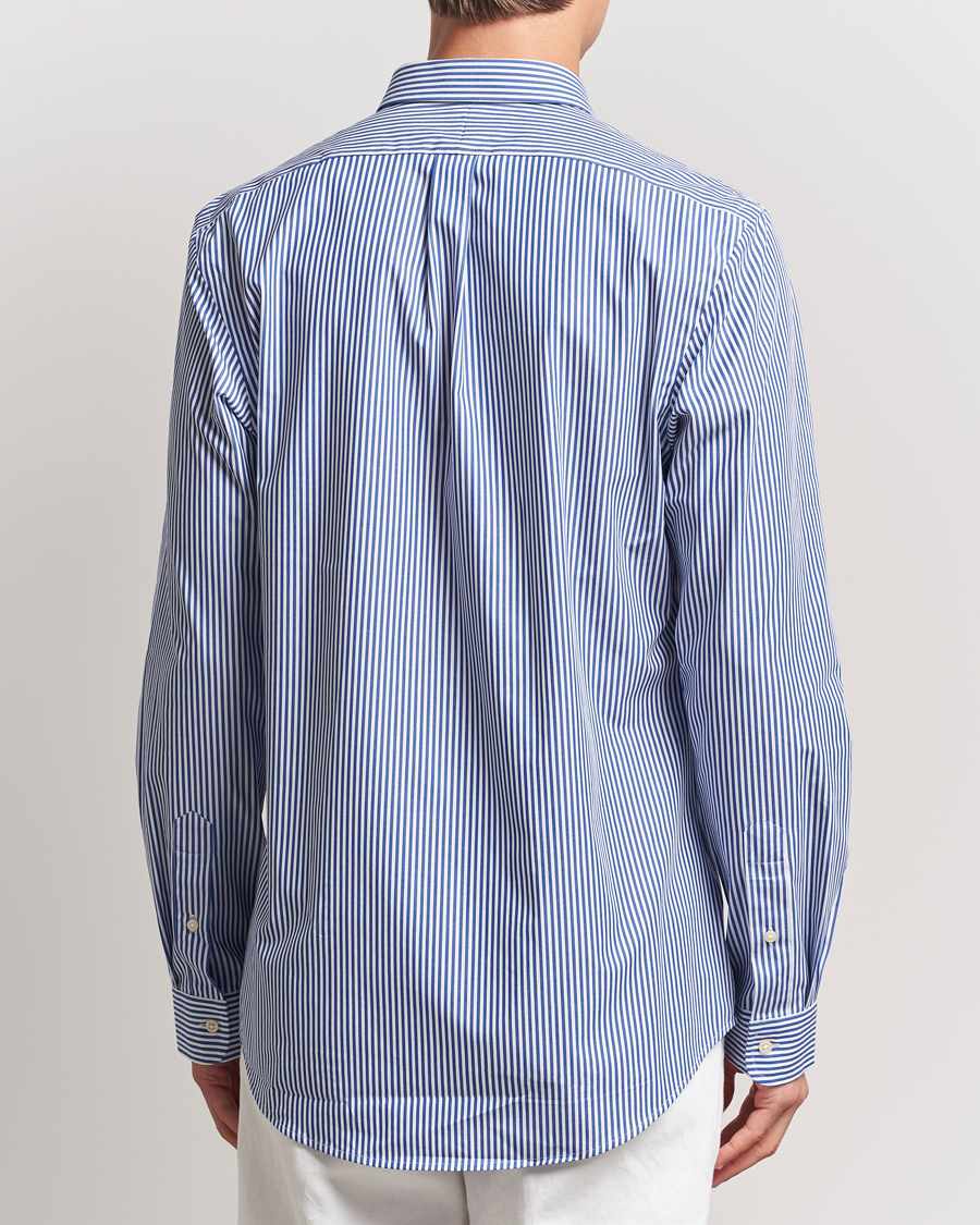 Herren | Hemden | Polo Ralph Lauren | Slim Fit Poplin Shirt Blue/White Bengal Stripe