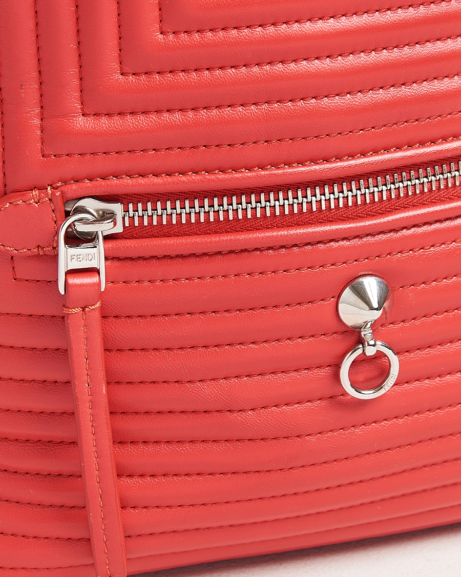 Herren | Fendi Pre-Owned Calfskin Backpack Red | Fendi Pre-Owned | Calfskin Backpack Red