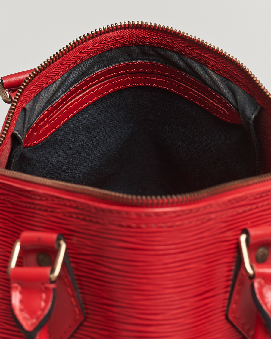 Herren | Louis Vuitton Pre-Owned Speedy 30 Handbag Epi Leather Red | Louis Vuitton Pre-Owned | Speedy 30 Handbag Epi Leather Red