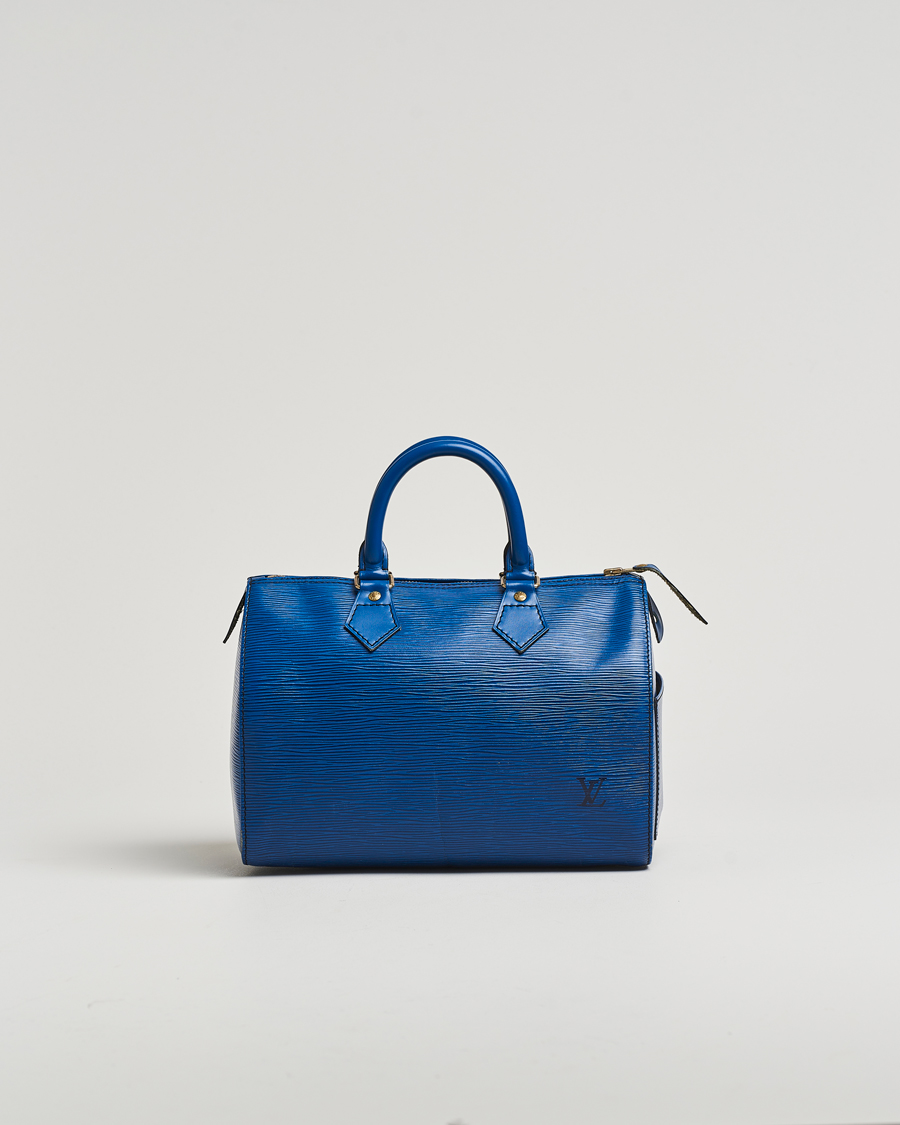 Herren | Pre-Owned & Vintage Bags | Louis Vuitton Pre-Owned | Speedy 25 Handbag Epi Leather Blue
