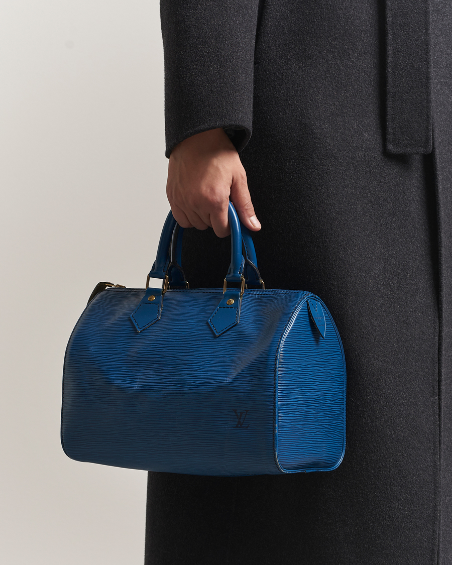 Herren | Pre-Owned & Vintage Bags | Louis Vuitton Pre-Owned | Speedy 25 Handbag Epi Leather Blue