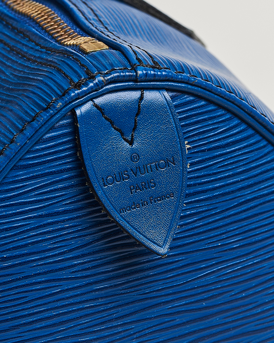 Herren | Pre-Owned & Vintage Bags | Louis Vuitton Pre-Owned | Speedy 25 Handbag Epi Leather Blue