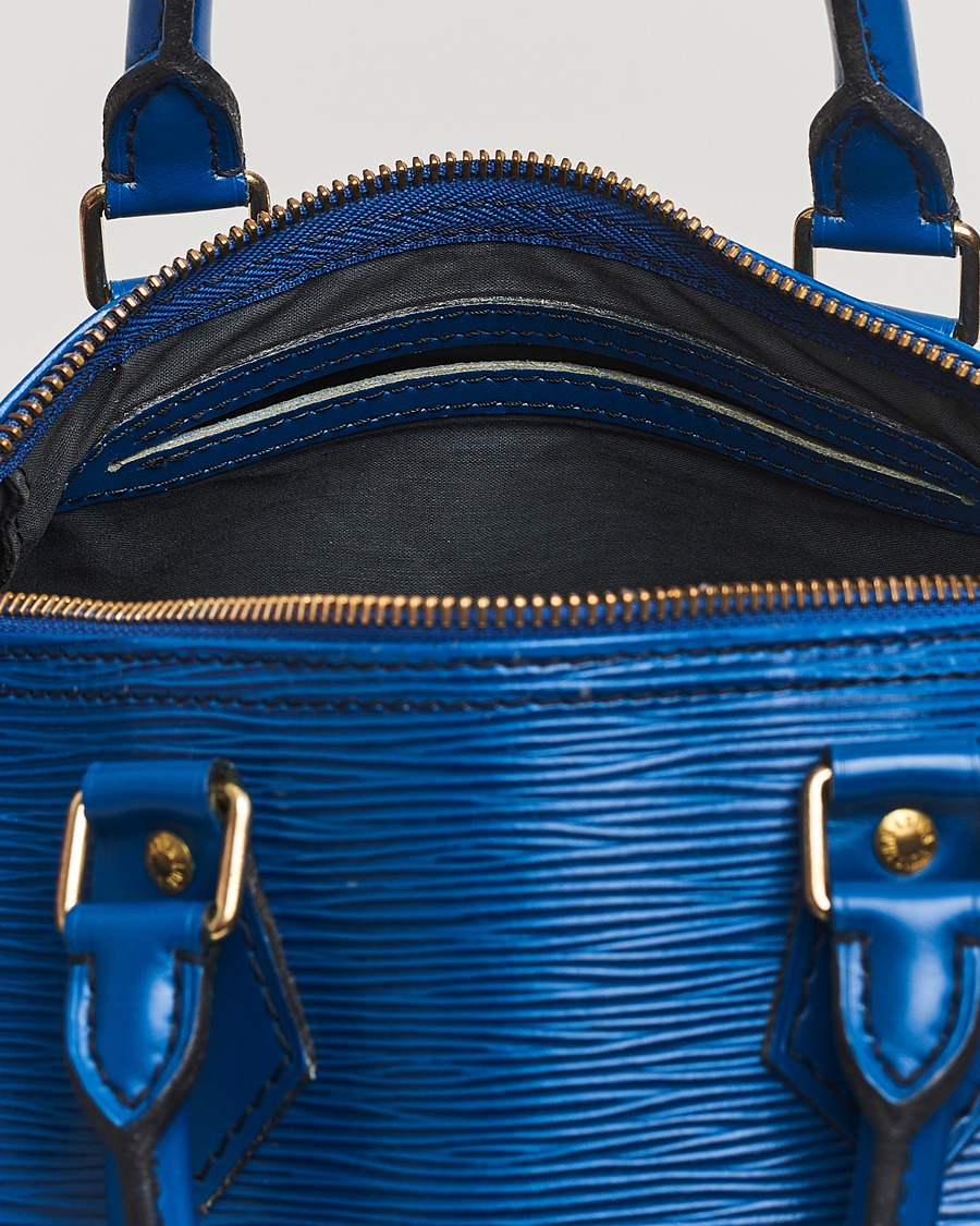 Herren | Pre-Owned & Vintage Bags | Louis Vuitton Pre-Owned | Speedy 25 Handbag Epi Leather Blue