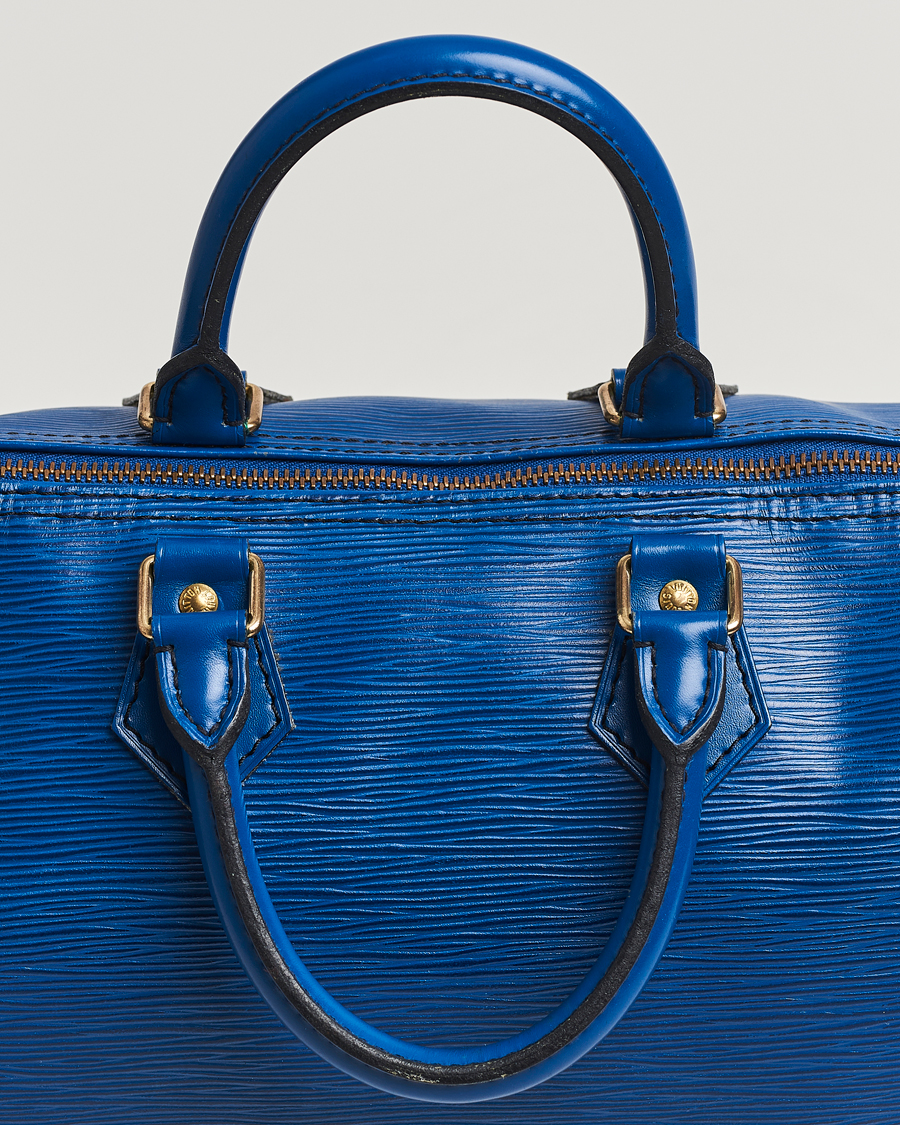 Herren | Pre-Owned & Vintage Bags | Louis Vuitton Pre-Owned | Speedy 25 Handbag Epi Leather Blue