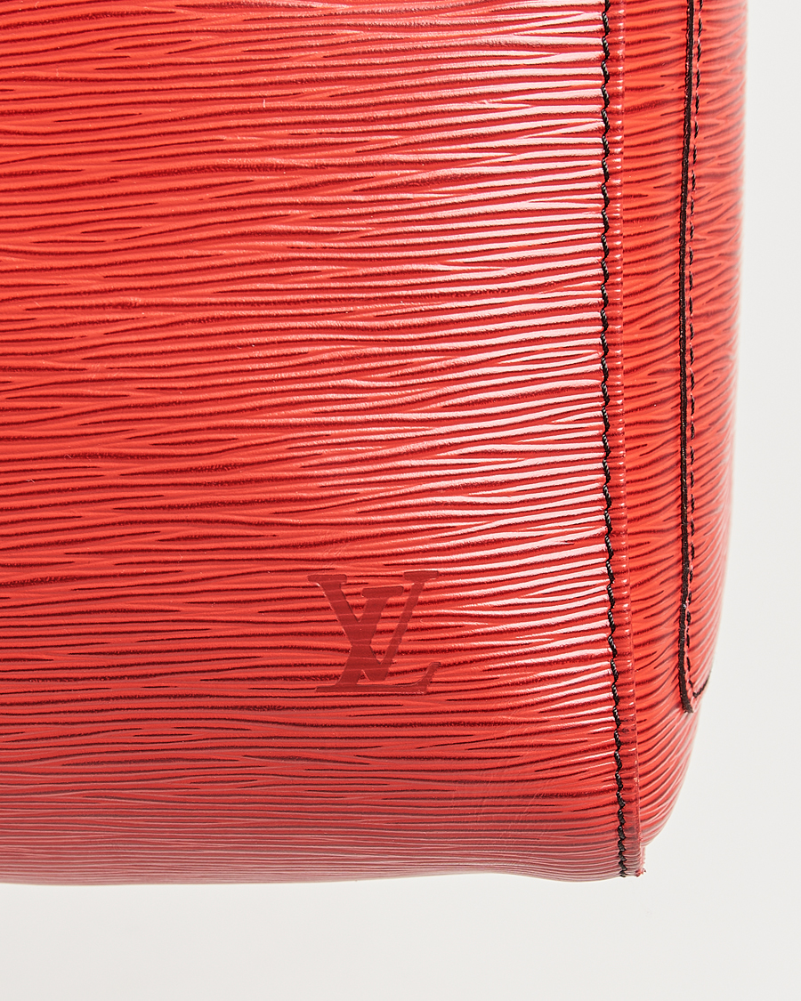 Herren | Louis Vuitton Pre-Owned Keepall 50 Epi Leather Bag Red | Louis Vuitton Pre-Owned | Keepall 50 Epi Leather Bag Red