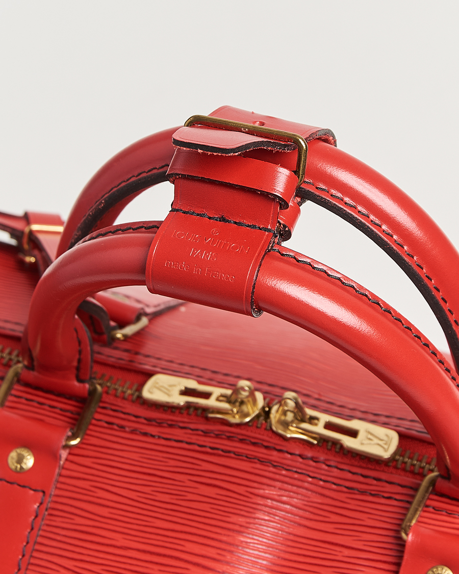 Herren | Louis Vuitton Pre-Owned Keepall 50 Epi Leather Bag Red | Louis Vuitton Pre-Owned | Keepall 50 Epi Leather Bag Red