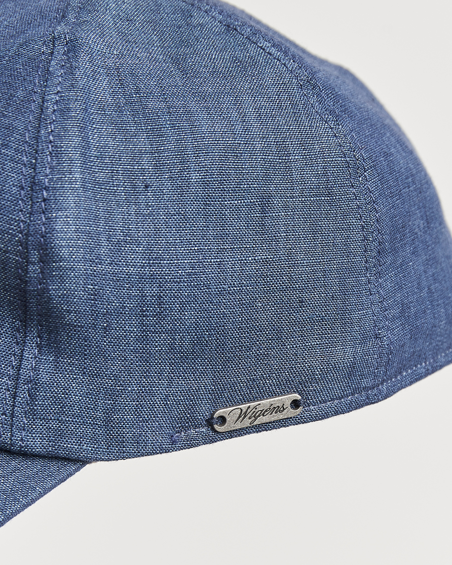 Herren | Hüte & Mützen | Wigéns | Baseball Linen Cap Denim Blue