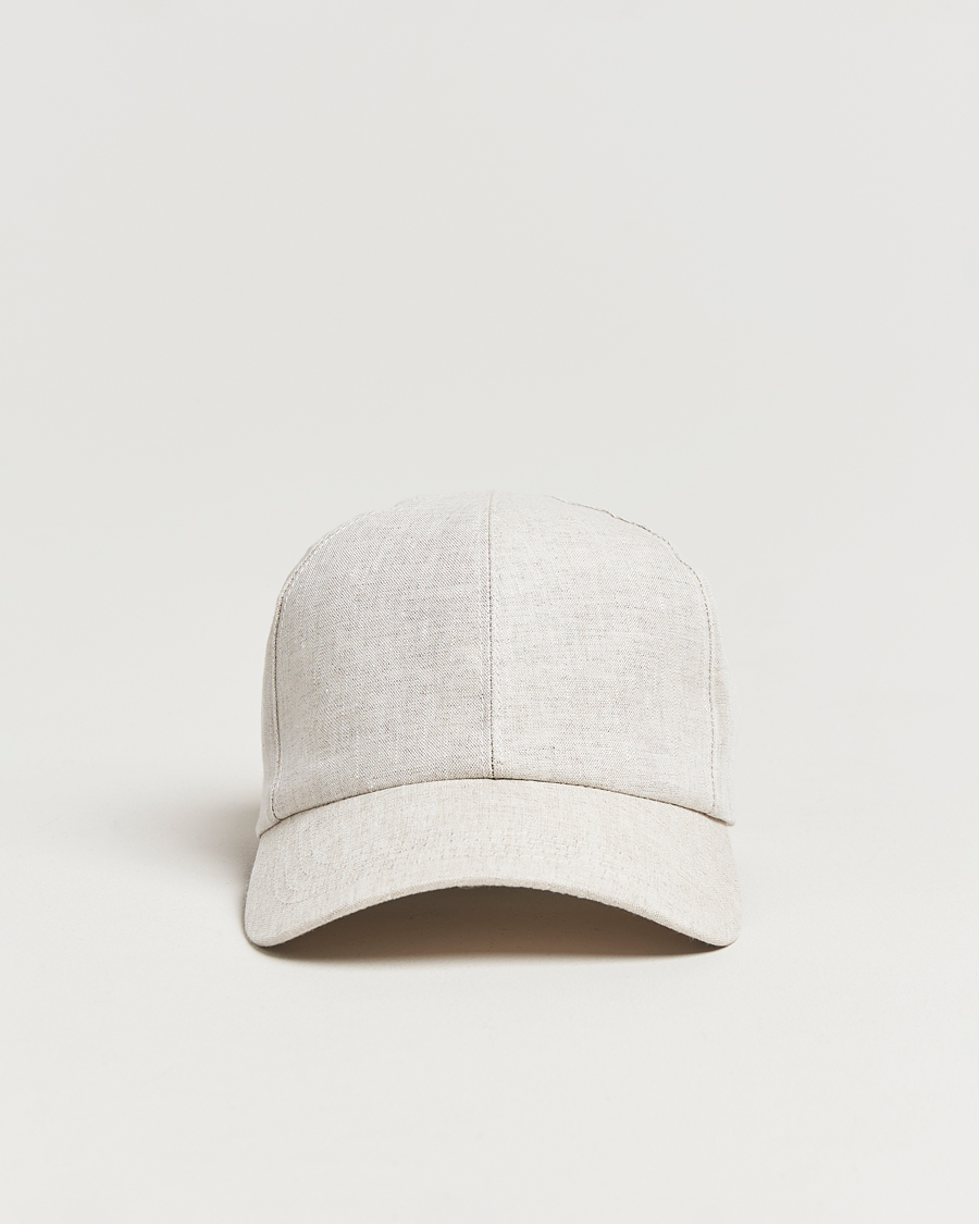 Herren | Hüte & Mützen | Wigéns | Baseball Linen Cap Light Beige