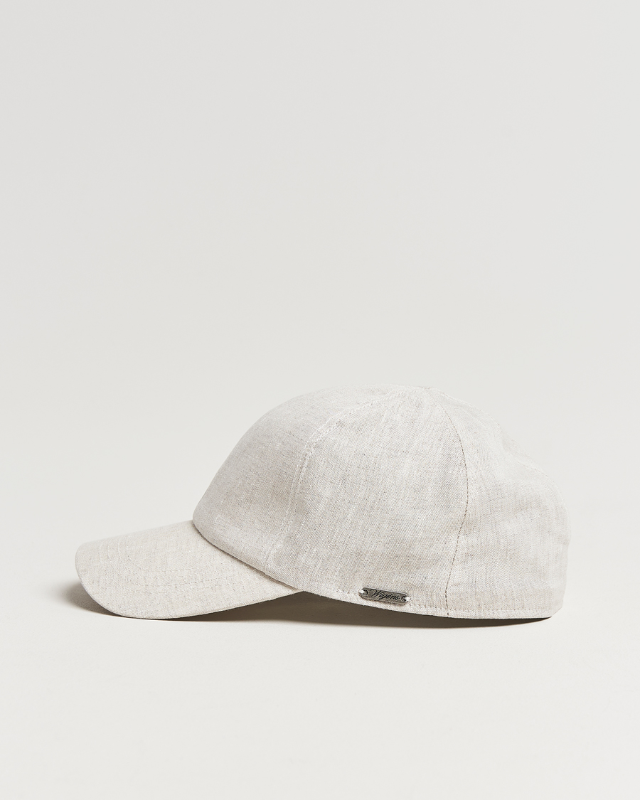 Herren | Hüte & Mützen | Wigéns | Baseball Linen Cap Light Beige