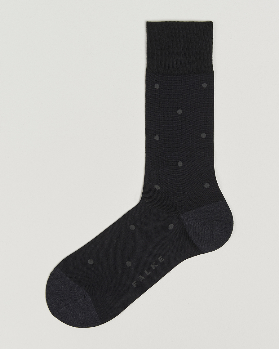 Herren | Unterwäsche | Falke | Cotton Dot Sock Anthracite Melange