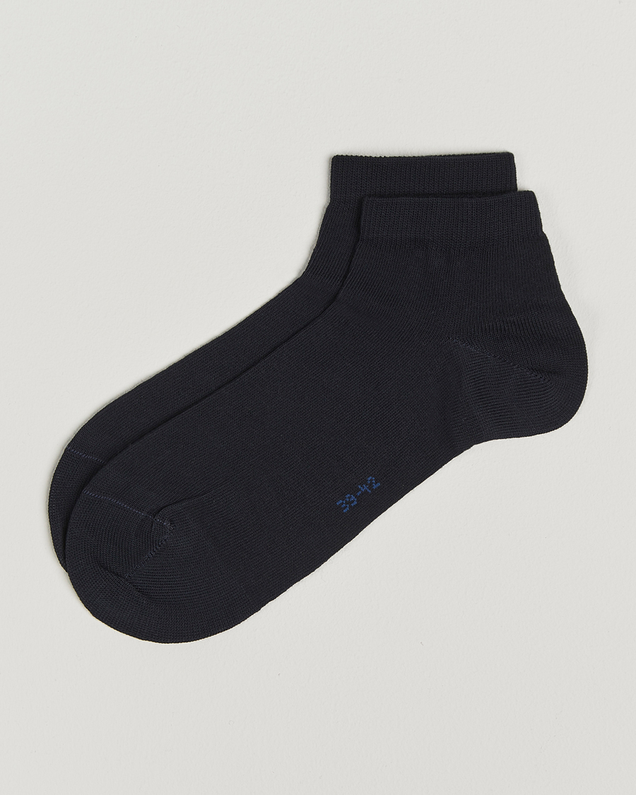 Herren | Unterwäsche | Falke | Happy 2-Pack Cotton Sneaker Socks Dark Navy