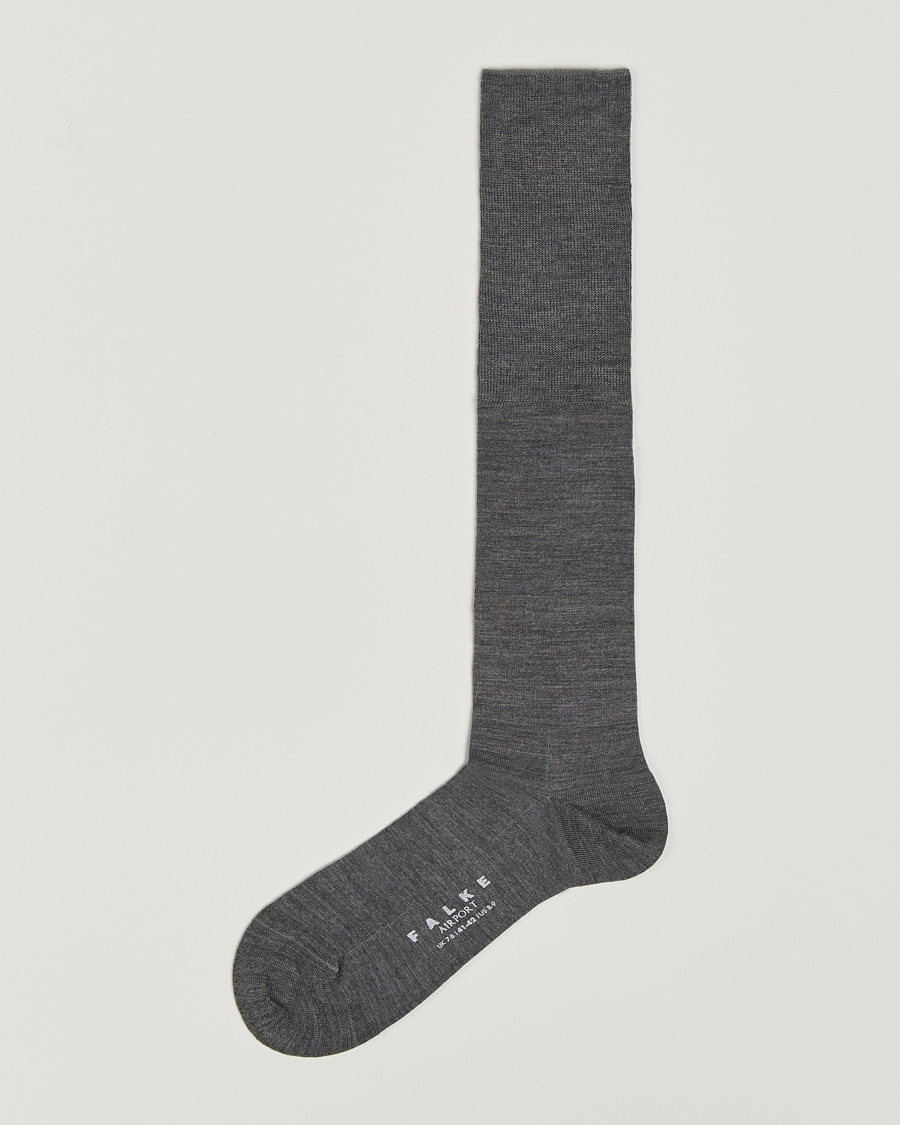 Herren | Unterwäsche | Falke | Airport Knee Sock Dark Grey