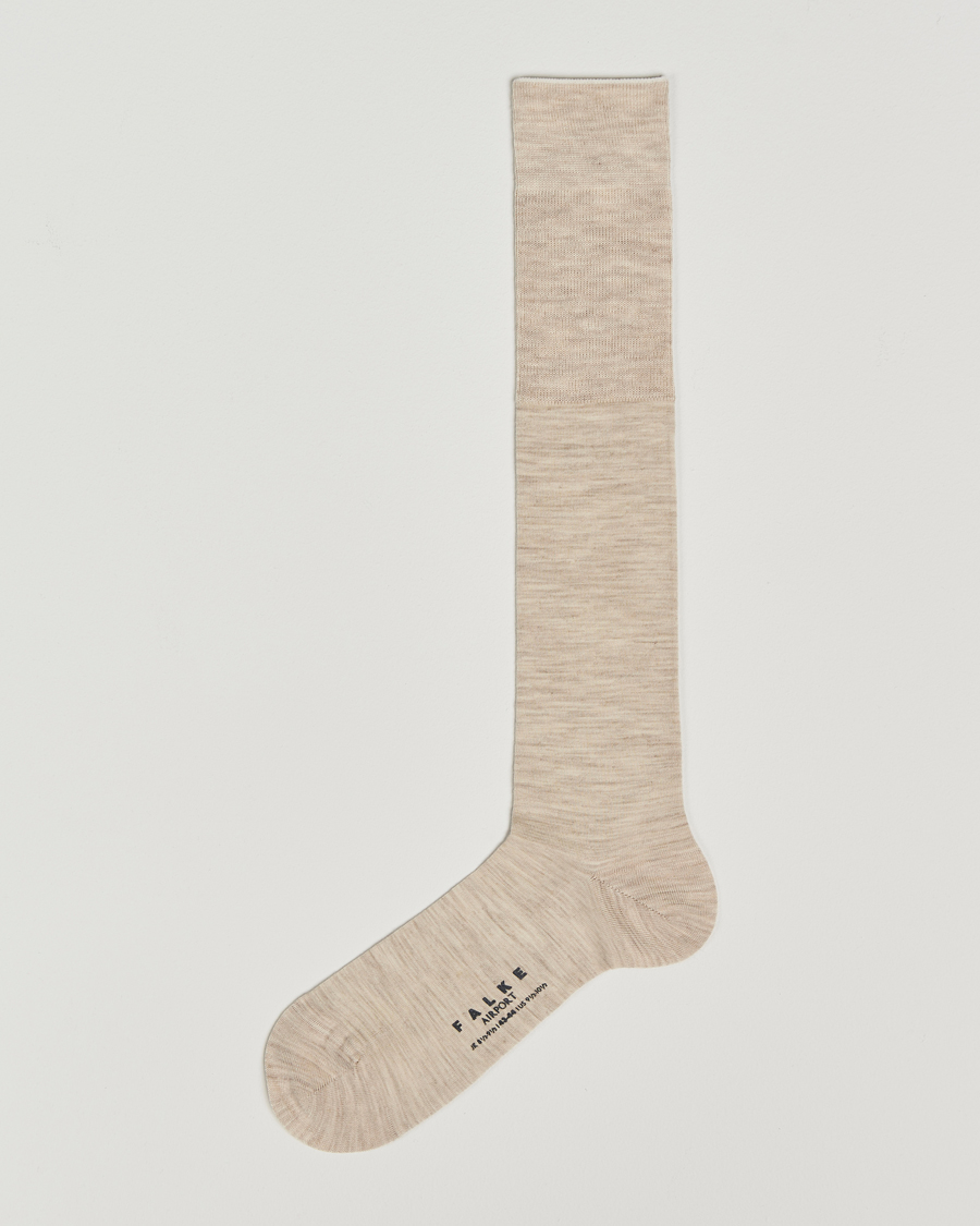 Herren | Unterwäsche | Falke | Airport Knee Sock Beige Melange