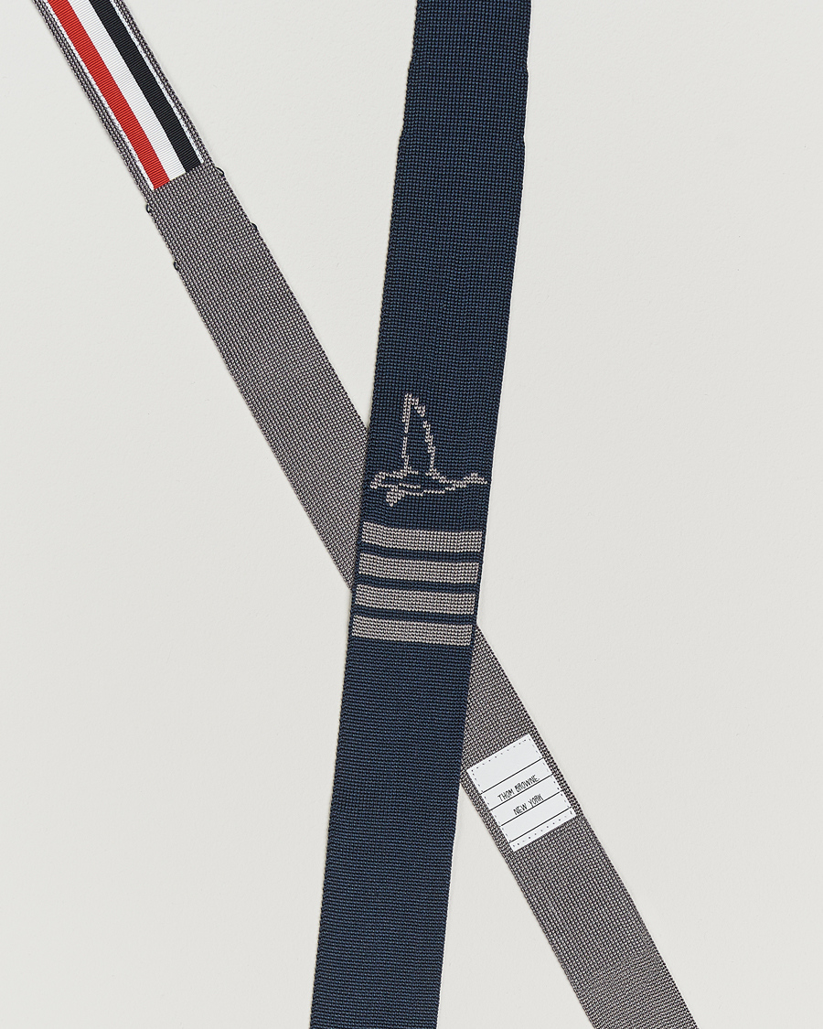 Herren | Krawatten | Thom Browne | Jacquard Knit Tie Navy