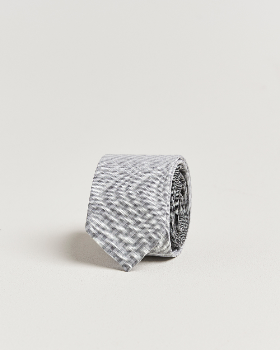 Herren | Krawatten | Thom Browne | Uni Stripe Tie Light Grey