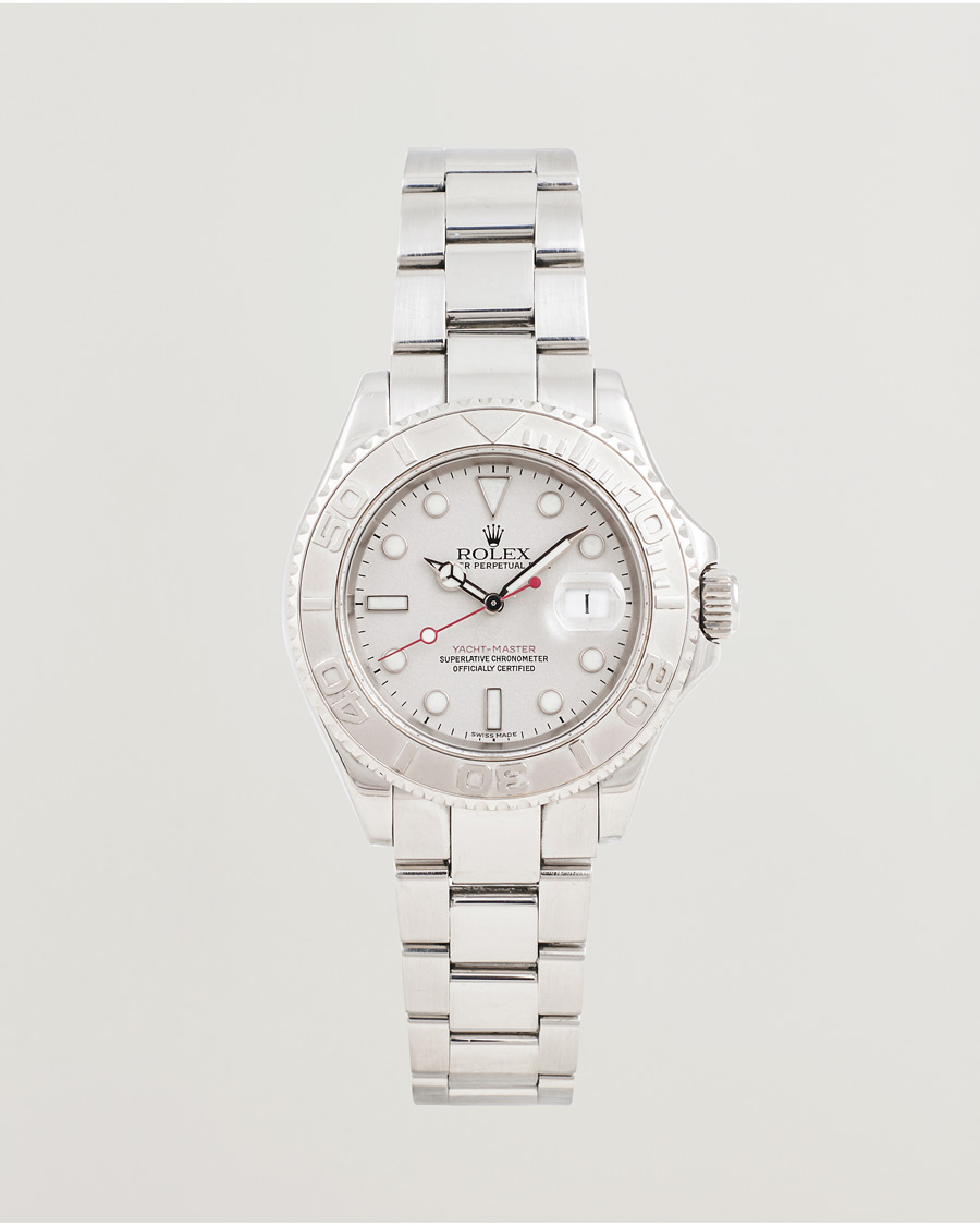Herren | Rolex Pre-Owned Yacht Master Oyster Perpetual Steel Platinum | Rolex Pre-Owned | Yacht Master Oyster Perpetual Steel Platinum
