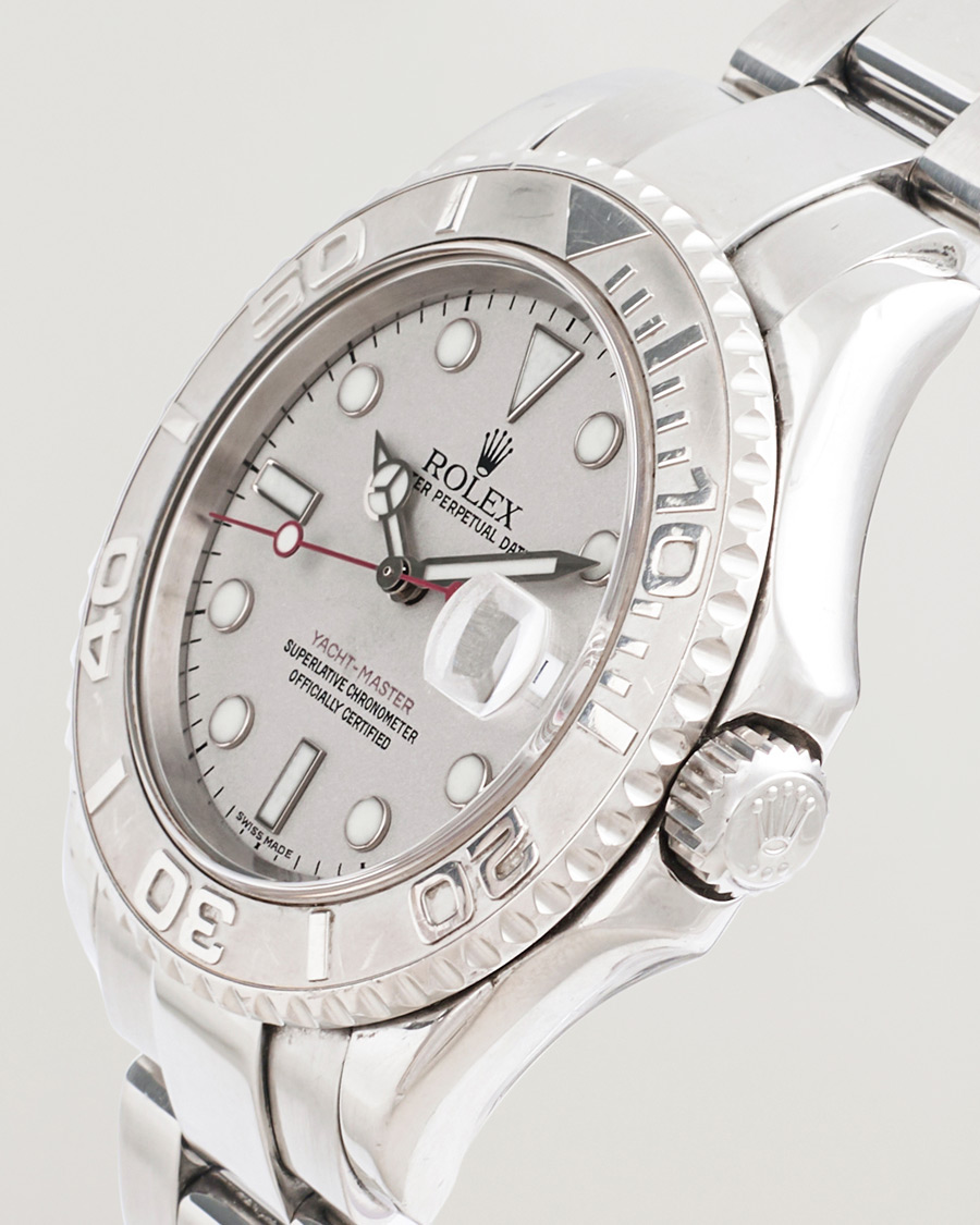 Herren | Rolex Pre-Owned Yacht Master Oyster Perpetual Steel Platinum | Rolex Pre-Owned | Yacht Master Oyster Perpetual Steel Platinum