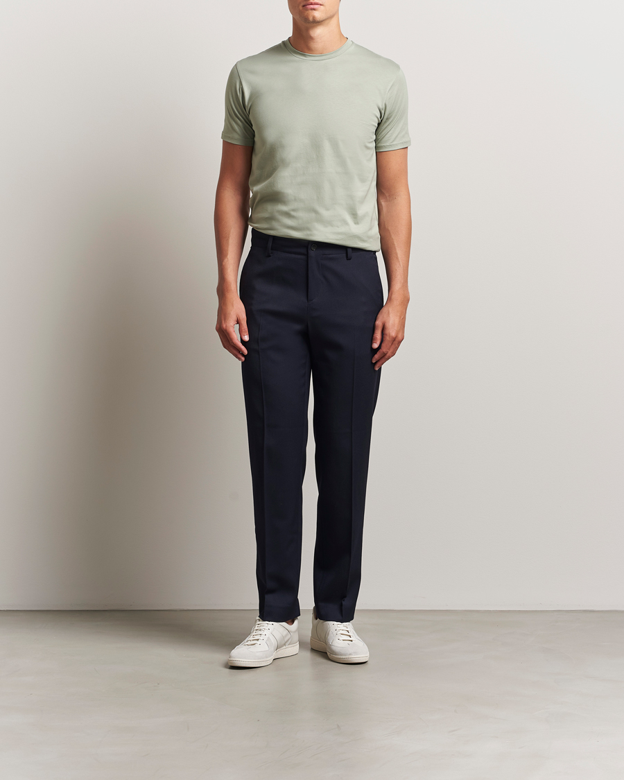 Herren | T-Shirts | Sunspel | Riviera Midweight T-Shirt Pastel Green